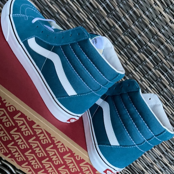 Vans Sk8-Hi Blue Coral/True White MENS - Picture 15 of 16